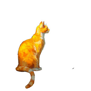 Van Gogh'S Orange Cat Vinyl Car Decal Sticker – Waterproof & UV-Resistant 8" Van Gogh'S Orange Cat Vinyl Car Decal Sticker – Waterproof & UV-Resistant 8"