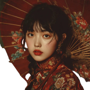 Chinese Girl V5 Vinyl Car Decal Sticker – Waterproof & UV-Resistant 8"