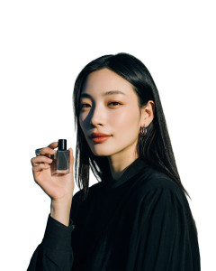 Stylish Woman With Ampoule Vinyl Car Decal Sticker – Waterproof & UV-Resistant 8"