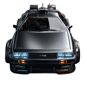 Delorean Top View Vinyl Car Decal Sticker – Waterproof & UV-Resistant 8"