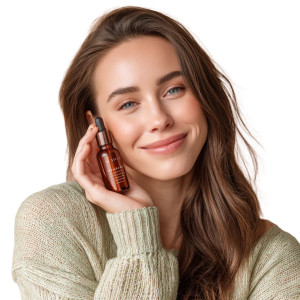 Glowing Beauty Ad Vinyl Car Decal Sticker – Waterproof & UV-Resistant 8"