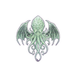 Chibi Cthulhu Vinyl Car Decal Sticker – Waterproof & UV-Resistant 8"