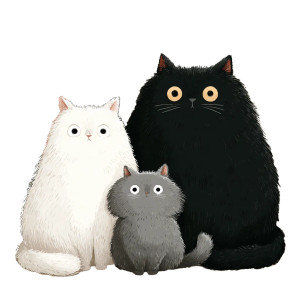 Cats On Sofa Vinyl Car Decal Sticker – Waterproof & UV-Resistant 8"