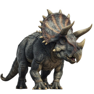 Realistic Triceratops V3 Vinyl Car Decal Sticker – Waterproof & UV-Resistant 8"