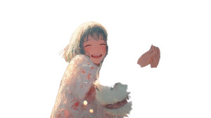 Joyful Anime Girl V2 Vinyl Car Decal Sticker – Waterproof & UV-Resistant 8"