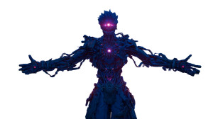 Cyborg Warrior Train Vinyl Car Decal Sticker – Waterproof & UV-Resistant 8"