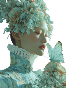 Elegant Cheongsam Model V3 Vinyl Car Decal Sticker – Waterproof & UV-Resistant 8"