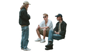 Street Argument Scene Vinyl Car Decal Sticker – Waterproof & UV-Resistant 8"