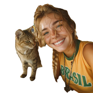 Brazilian Beach Scene Vinyl Car Decal Sticker – Waterproof & UV-Resistant 8"