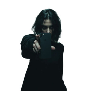 Goth Girl Iphone Vinyl Car Decal Sticker – Waterproof & UV-Resistant 8"