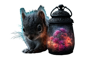 Ornate Lantern Fish Tank Vinyl Car Decal Sticker – Waterproof & UV-Resistant 8"