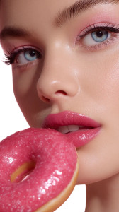 Pink Donut Model V2 Vinyl Car Decal Sticker – Waterproof & UV-Resistant 8"