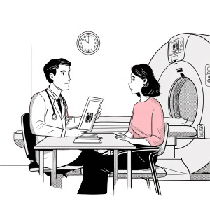 Doctor Analyzing Ct Vinyl Car Decal Sticker – Waterproof & UV-Resistant 8"