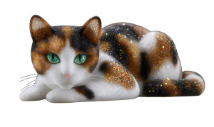 Crystal Calico Cat Vinyl Car Decal Sticker – Waterproof & UV-Resistant 8" Crystal Calico Cat Vinyl Car Decal Sticker – Waterproof & UV-Resistant 8"