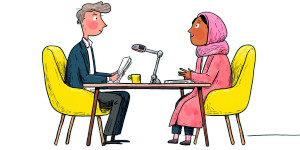 Office Conversation V3 Vinyl Car Decal Sticker – Waterproof & UV-Resistant 8"