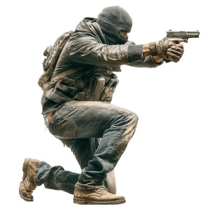 Masked Gunman Aiming Vinyl Car Decal Sticker – Waterproof & UV-Resistant 8" Masked Gunman Aiming Vinyl Car Decal Sticker – Waterproof & UV-Resistant 8"