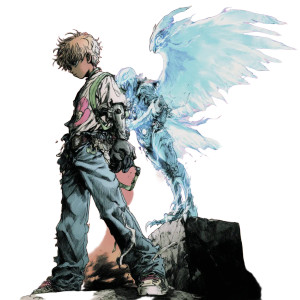 Guardian Angel Boy Vinyl Car Decal Sticker – Waterproof & UV-Resistant 8"