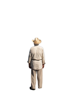 Elderly Man And Spaceship Vinyl Car Decal Sticker – Waterproof & UV-Resistant 8"