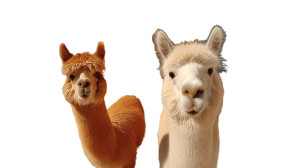 Alpacas Strolling Vinyl Car Decal Sticker – Waterproof & UV-Resistant 8"