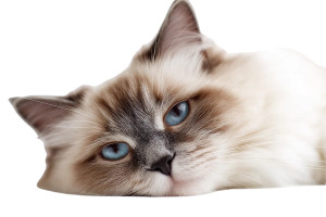 Cute Ragdoll Cat V3 Vinyl Car Decal Sticker – Waterproof & UV-Resistant 8"