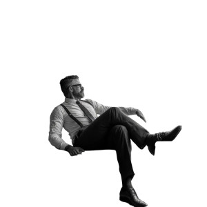 Bohemian Gentleman Vinyl Car Decal Sticker – Waterproof & UV-Resistant 8"