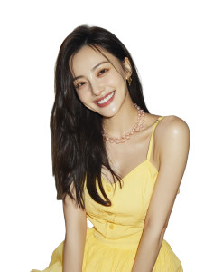 Chinese Actress Smiling V2 Vinyl Car Decal Sticker – Waterproof & UV-Resistant 8"