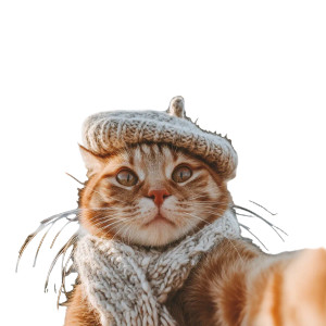 Cat In Beret Selfie V4 Vinyl Car Decal Sticker – Waterproof & UV-Resistant 8"