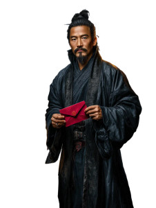 Ancient Chinese Official V2 Vinyl Car Decal Sticker – Waterproof & UV-Resistant 8"