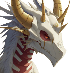 White Dragon Digimon Vinyl Car Decal Sticker – Waterproof & UV-Resistant 8"