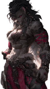 Goth Hyena Barbarian Vinyl Car Decal Sticker – Waterproof & UV-Resistant 8"