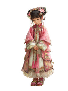 Chinese Style Girl Vinyl Car Decal Sticker – Waterproof & UV-Resistant 8"