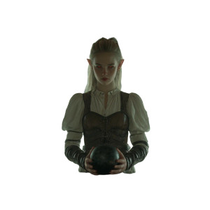 Elven Lighthouse Guardian Vinyl Car Decal Sticker – Waterproof & UV-Resistant 8"