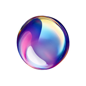 Stylized Soap Bubble Vinyl Car Decal Sticker – Waterproof & UV-Resistant 8"