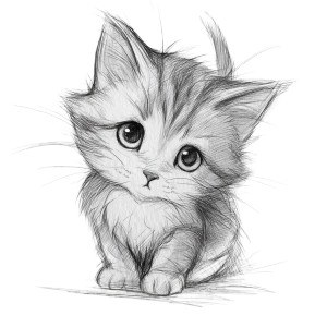 Cute Kitten V3 Vinyl Car Decal Sticker – Waterproof & UV-Resistant 8"