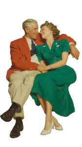 1940S Cozy Couple Vinyl Car Decal Sticker – Waterproof & UV-Resistant 8" 1940S Cozy Couple Vinyl Car Decal Sticker – Waterproof & UV-Resistant 8"