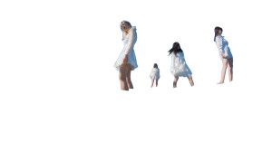 Fashionable Beach Play Vinyl Car Decal Sticker – Waterproof & UV-Resistant 8"