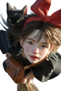 Kiki Cosplayer Portrait V4 Vinyl Car Decal Sticker – Waterproof & UV-Resistant 8"