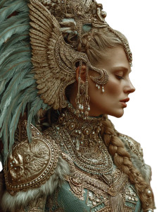 Viking Valkyrie Vinyl Car Decal Sticker – Waterproof & UV-Resistant 8"