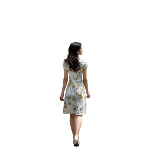 Chinese Woman Walking V2 Vinyl Car Decal Sticker – Waterproof & UV-Resistant 8"