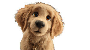 Golden Retriever Puppy V31 Vinyl Car Decal Sticker – Waterproof & UV-Resistant 8"