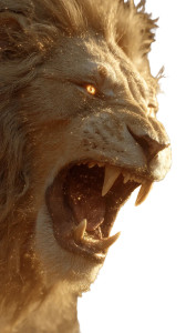 Nemean Lion Roar Vinyl Car Decal Sticker – Waterproof & UV-Resistant 8"