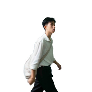 Vietnamese Man Walking Vinyl Car Decal Sticker – Waterproof & UV-Resistant 8"