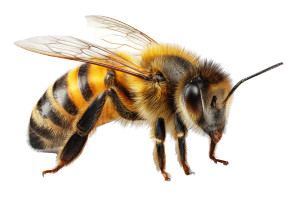 Realistic Bee Macro Vinyl Car Decal Sticker – Waterproof & UV-Resistant 8"