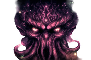 Cosmic Horror Fun Vinyl Car Decal Sticker – Waterproof & UV-Resistant 8"