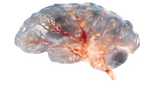 Glowing Artificial Brain Vinyl Car Decal Sticker – Waterproof & UV-Resistant 8"