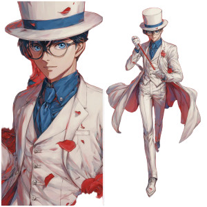 Kaito Kuroba Vinyl Car Decal Sticker – Waterproof & UV-Resistant 8"