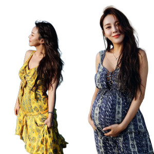Pregnant K-Pop Idol Vinyl Car Decal Sticker – Waterproof & UV-Resistant 8"