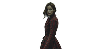 Irish Tartan Woman Vinyl Car Decal Sticker – Waterproof & UV-Resistant 8"