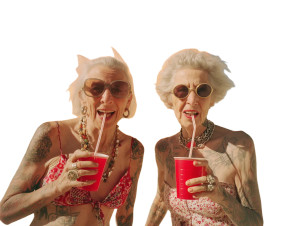 Happy Old Ladies V2 Vinyl Car Decal Sticker – Waterproof & UV-Resistant 8" Happy Old Ladies V2 Vinyl Car Decal Sticker – Waterproof & UV-Resistant 8"