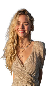 Smiling Teen Model Vinyl Car Decal Sticker – Waterproof & UV-Resistant 8"